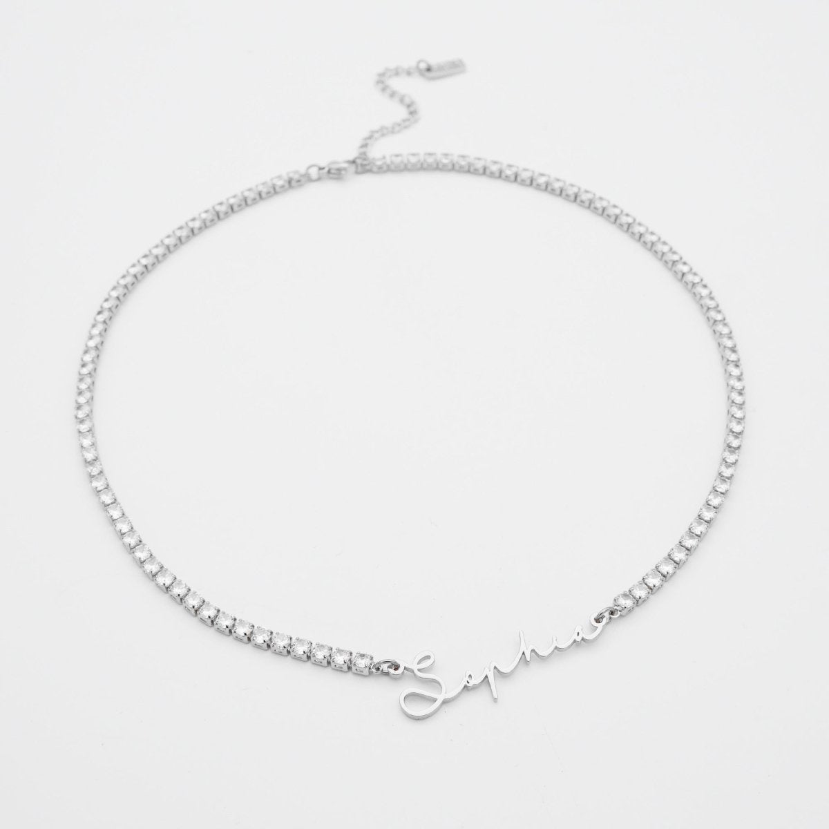 Selina Name Tennis Necklace - ISMI JEWELS