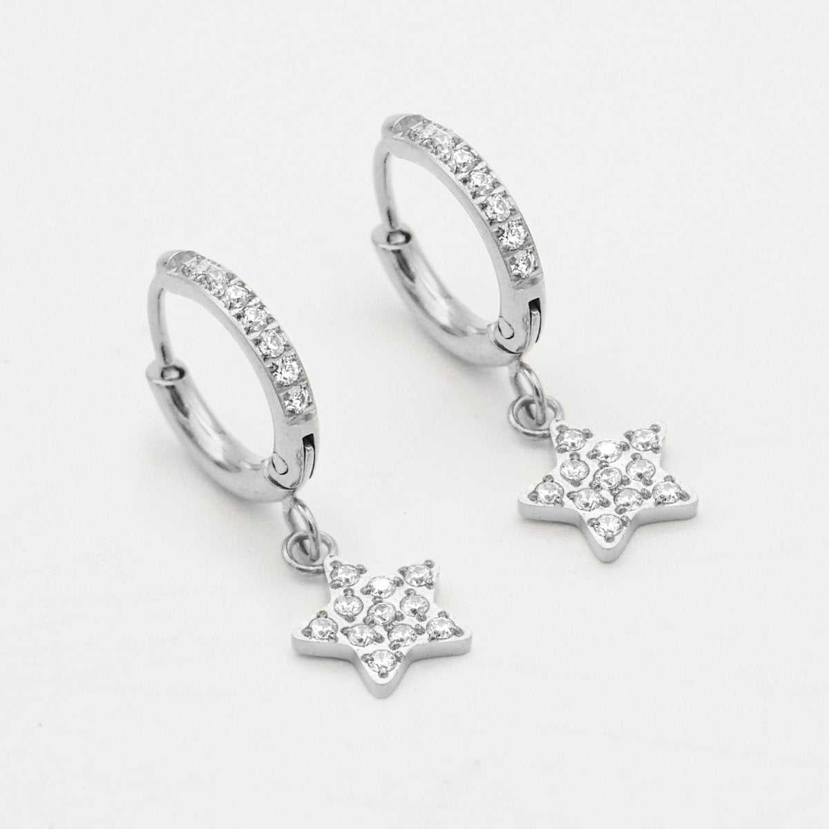 Seren Star Huggie Earrings - ISMI JEWELS