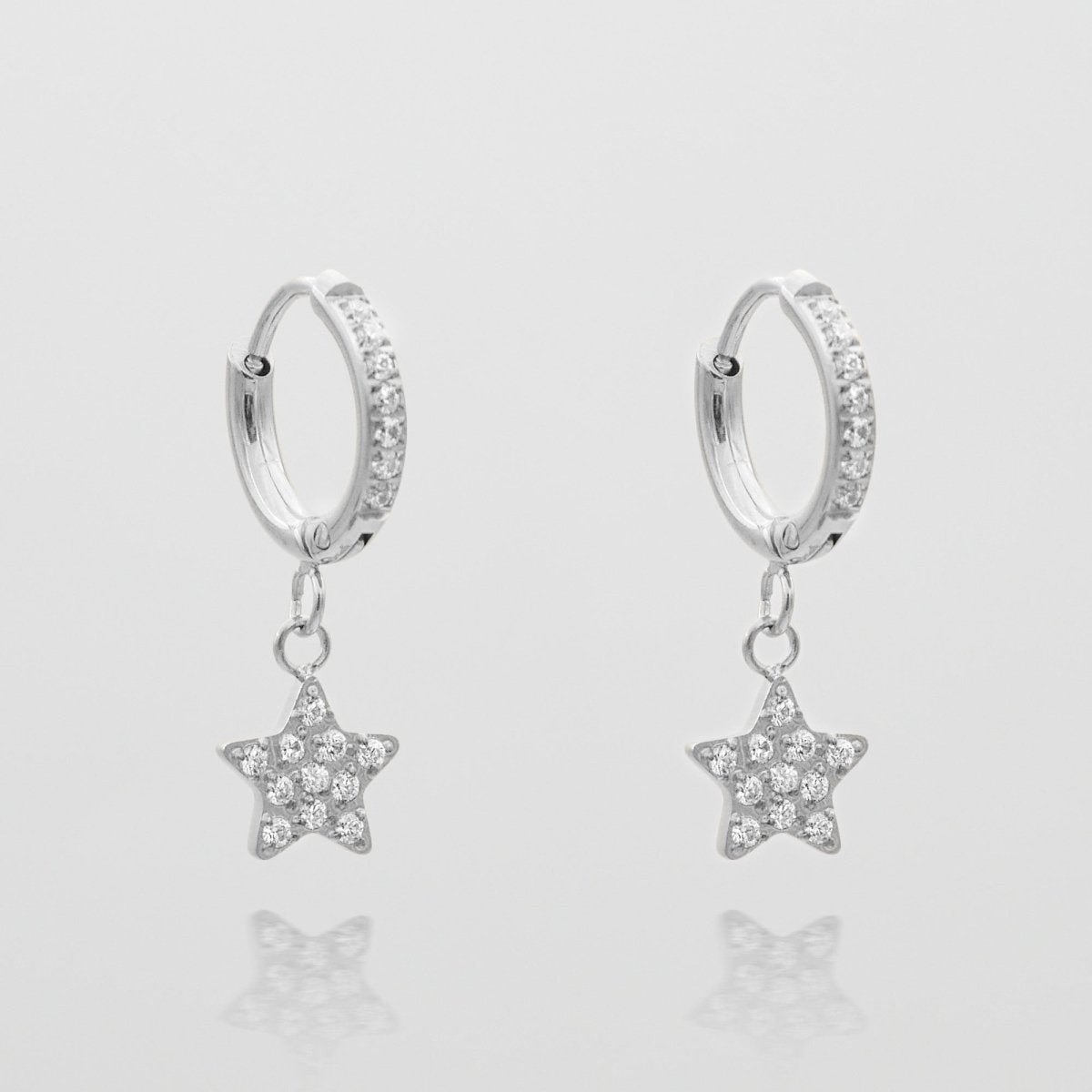 Seren Star Huggie Earrings - ISMI JEWELS