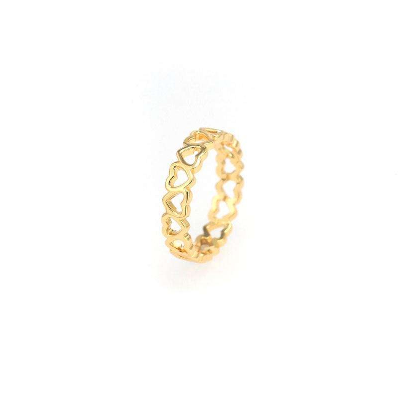 Serena Linked Love Heart Ring - ISMI JEWELS