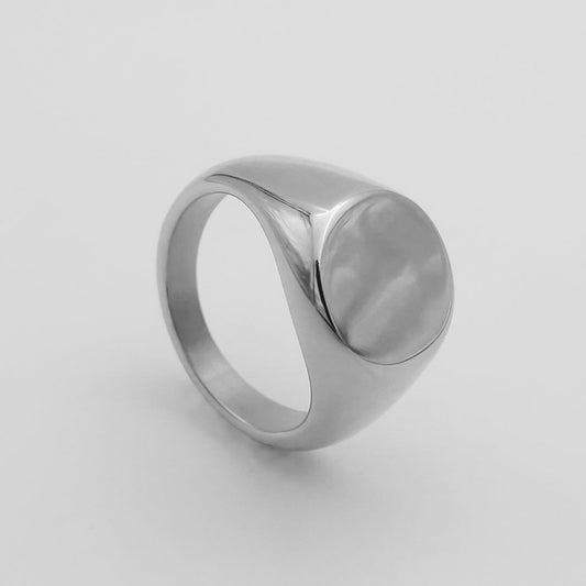 Classic Silver Signet Ring - Image 1 - ISMI JEWELS