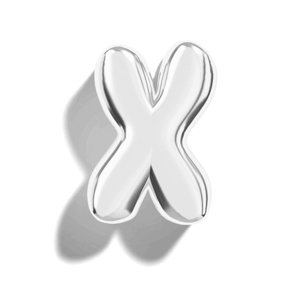 Silver Bubble Letter Charms - ISMI JEWELS