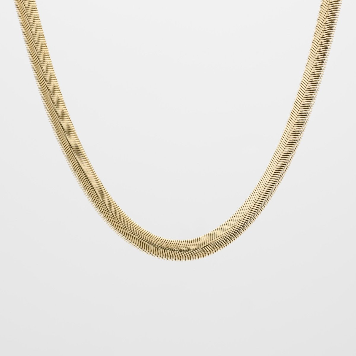 Skyla Chunky Herringbone Necklace - ISMI JEWELS