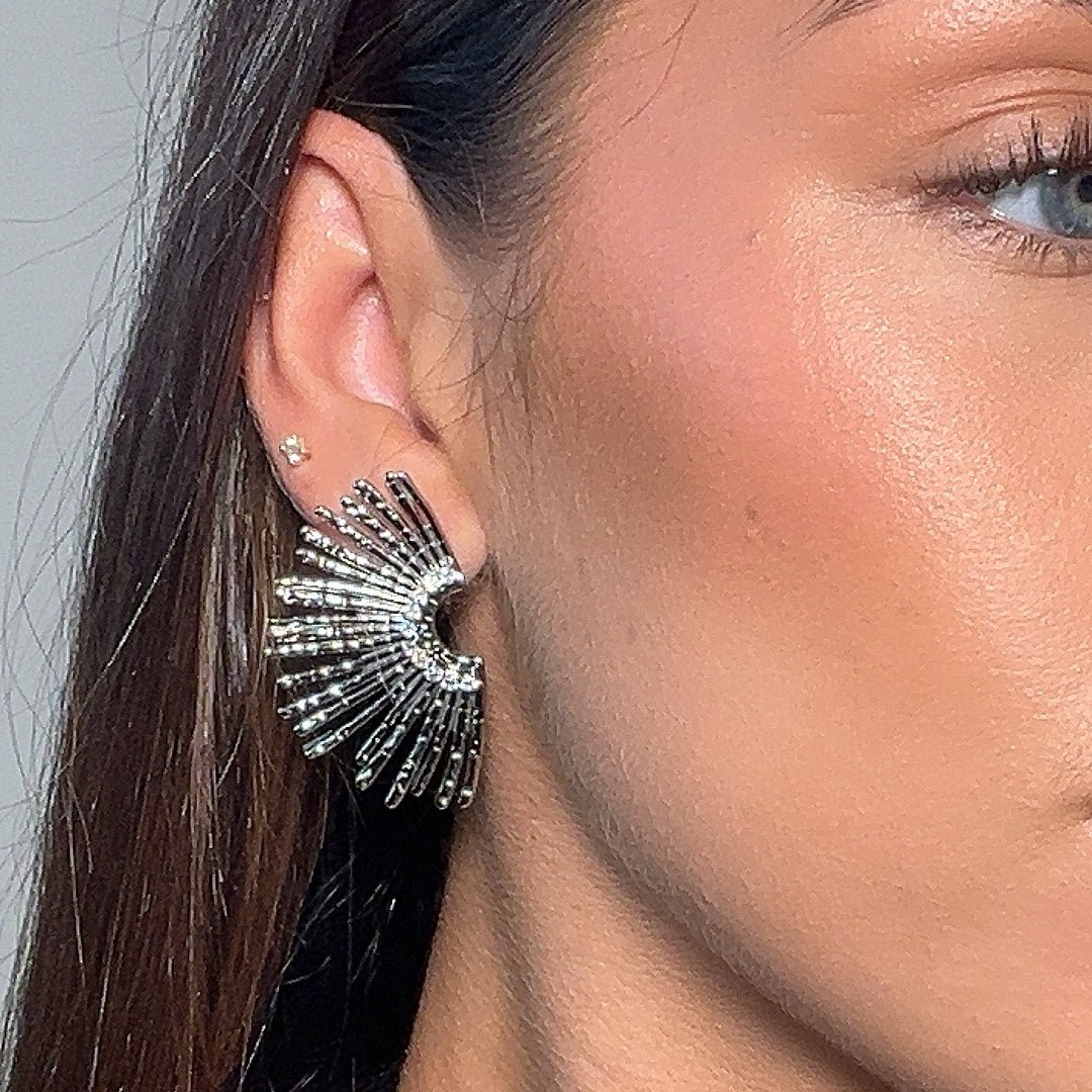 Solana Fan Earrings - ISMI JEWELS
