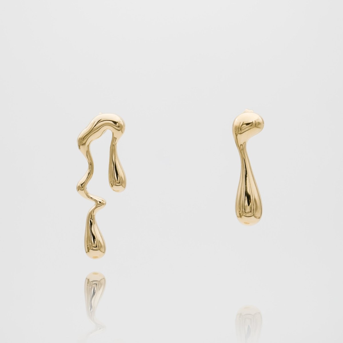 Soraya Asymmetric Drop Earrings - ISMI JEWELS
