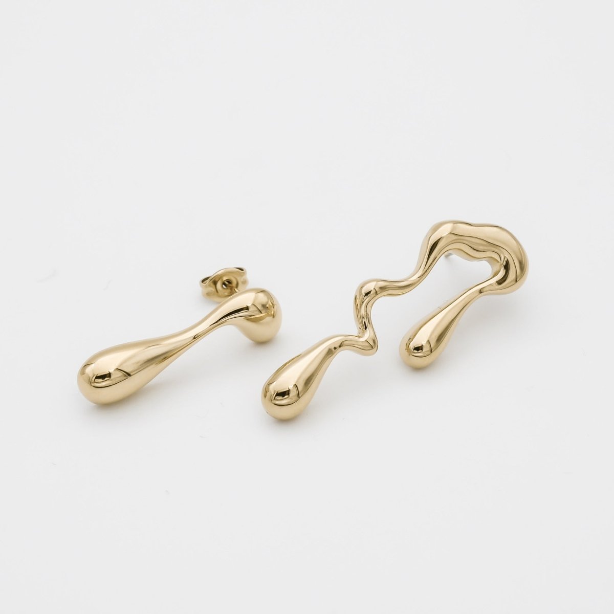 Soraya Asymmetric Drop Earrings - ISMI JEWELS