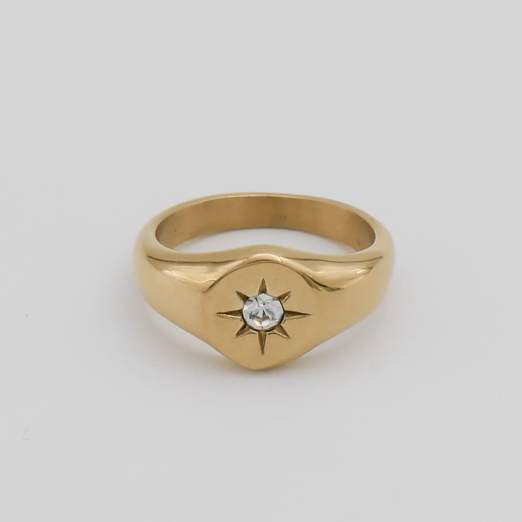 Starlight Signet Ring - ISMI JEWELS