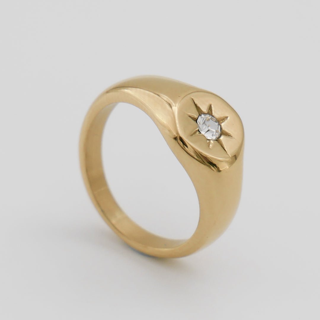 Starlight Signet Ring - ISMI JEWELS