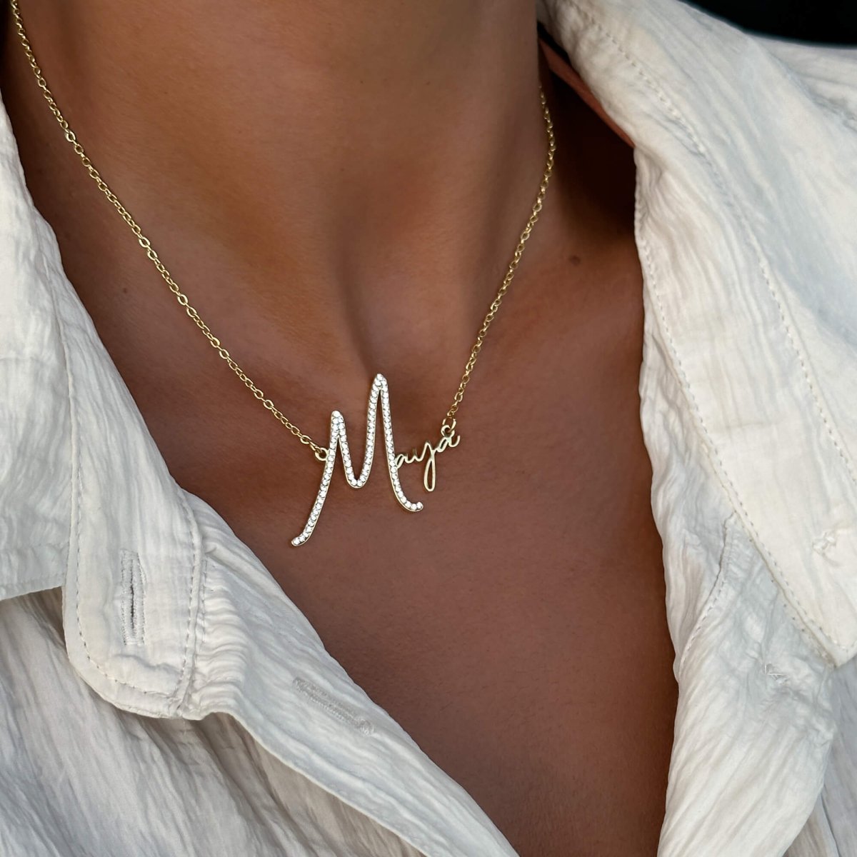Sydney Custom Name Necklace - ISMI JEWELS