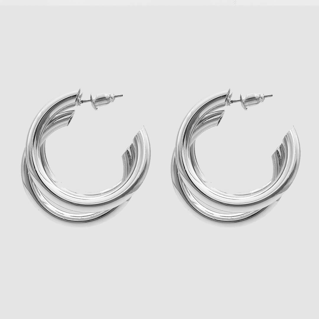 Talia Triple Hoops - ISMI JEWELS
