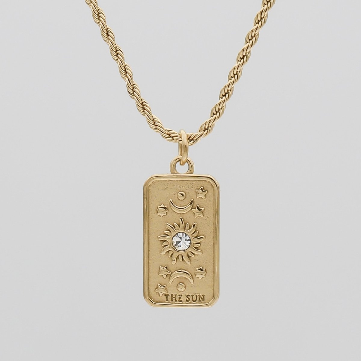 The Sun Tarot Card Necklace - ISMI JEWELS