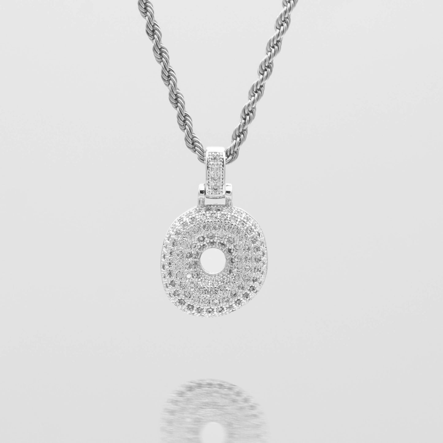 Pave Bubble Letter Initial Necklace - Image 49 - ISMI JEWELS