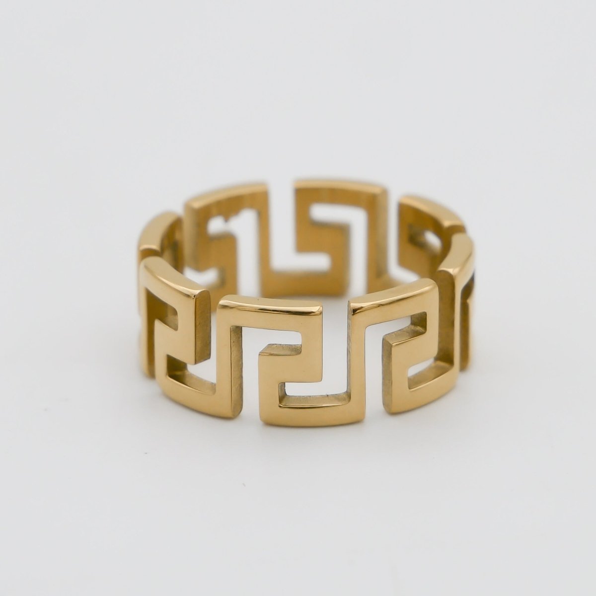 Thea Greek Key Ring - ISMI JEWELS