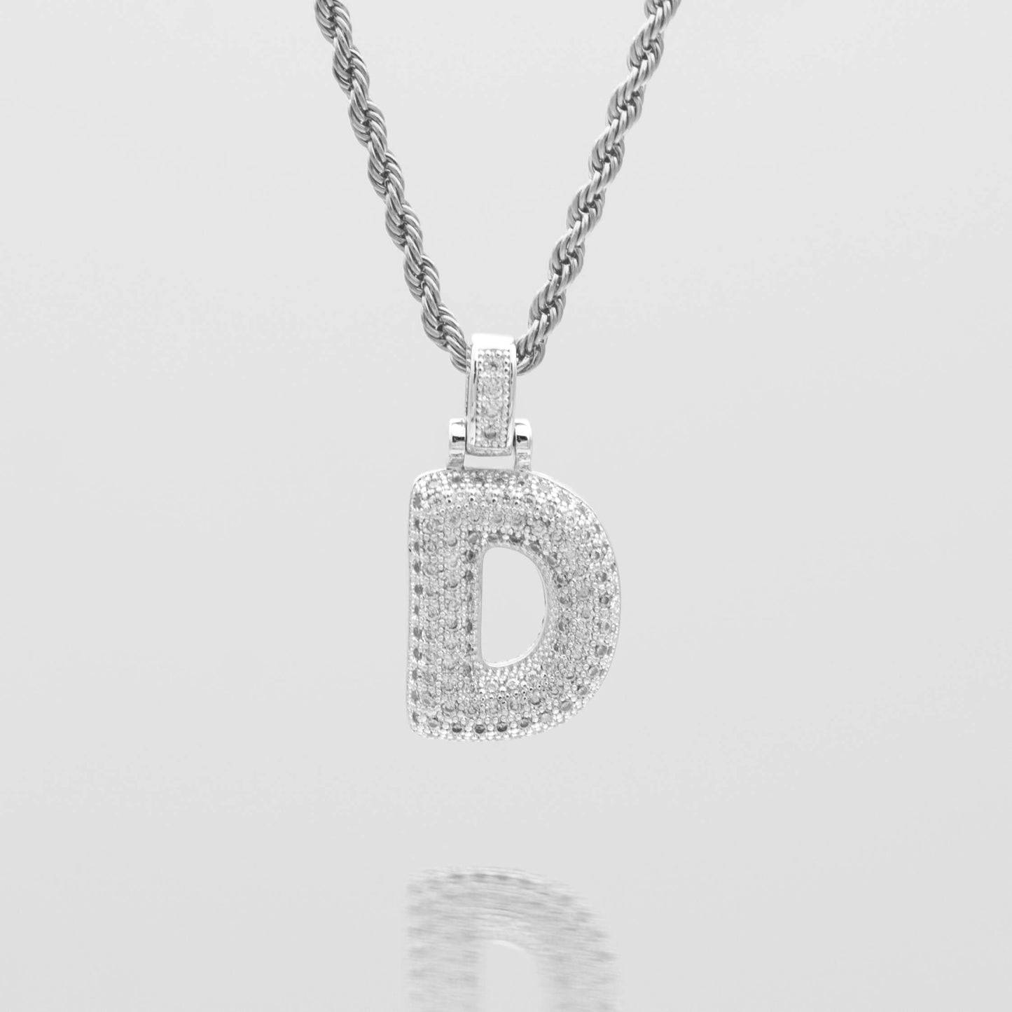 Pave Bubble Letter Initial Necklace - Image 38 - ISMI JEWELS