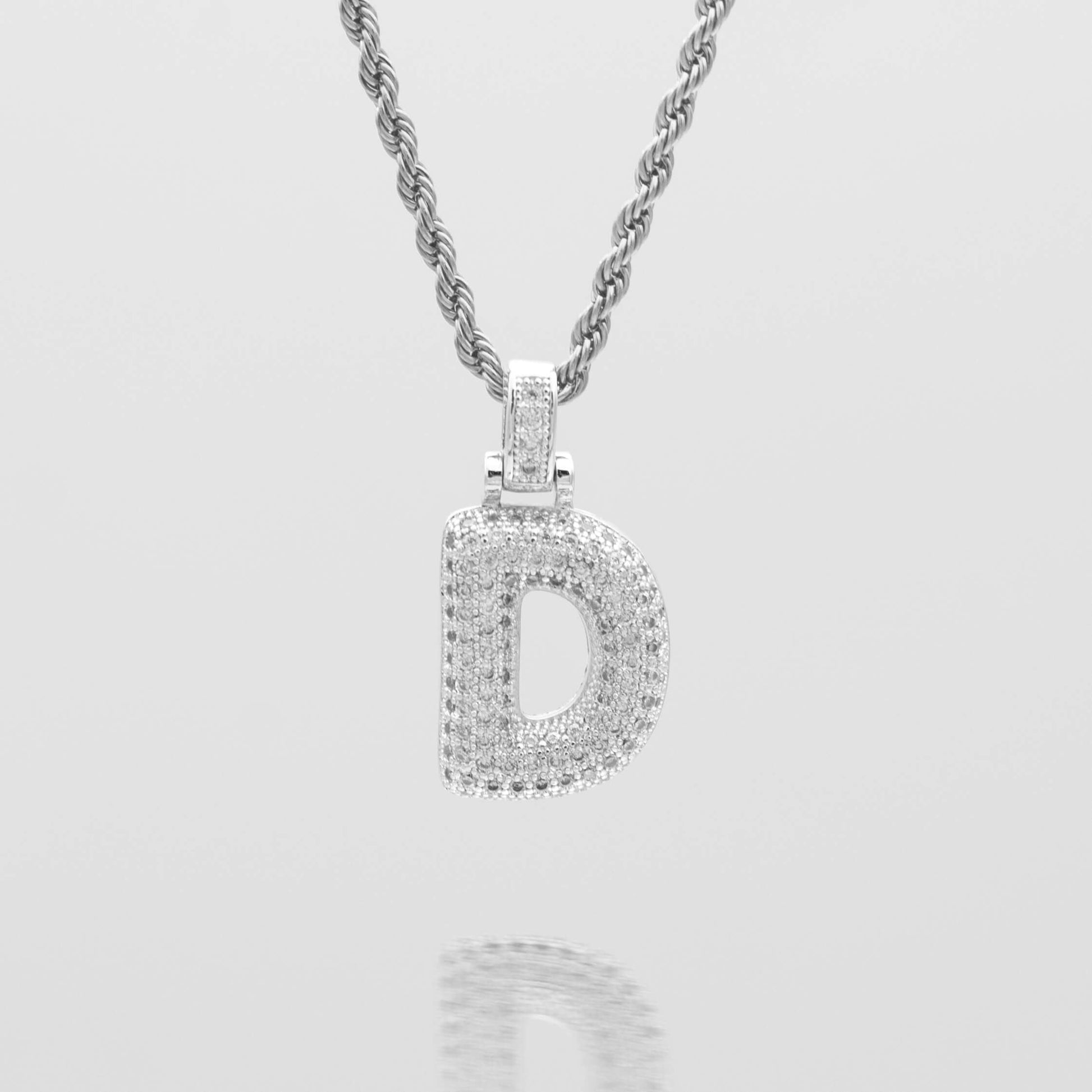 Pave Bubble Letter Initial Necklace - Image 38 - ISMI JEWELS