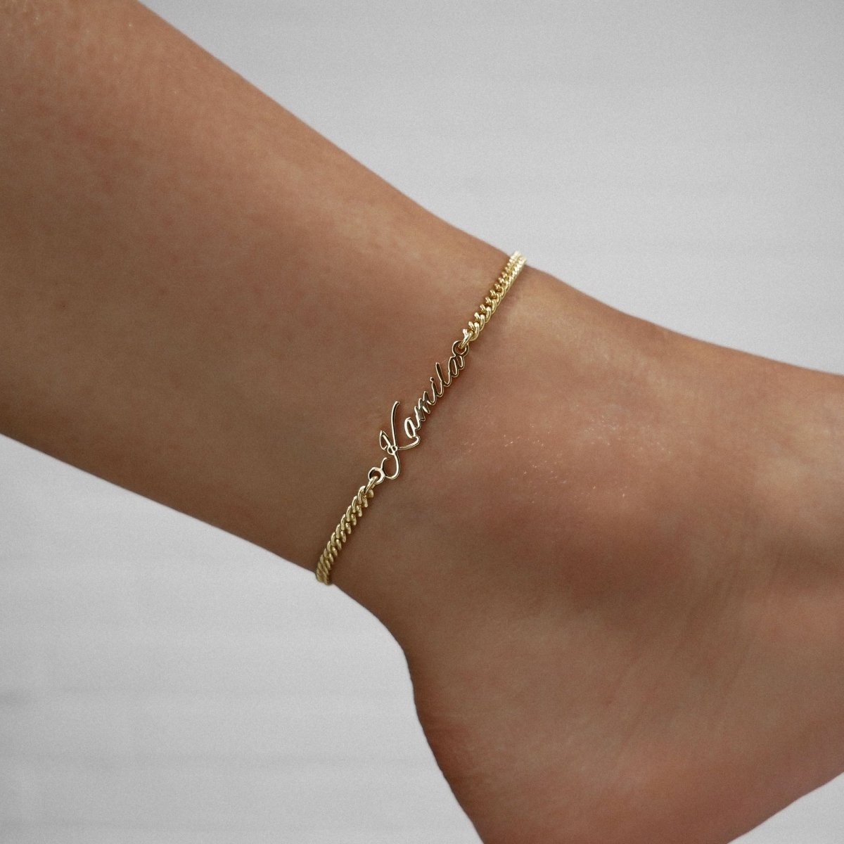 Venice Custom Name Anklet - ISMI JEWELS