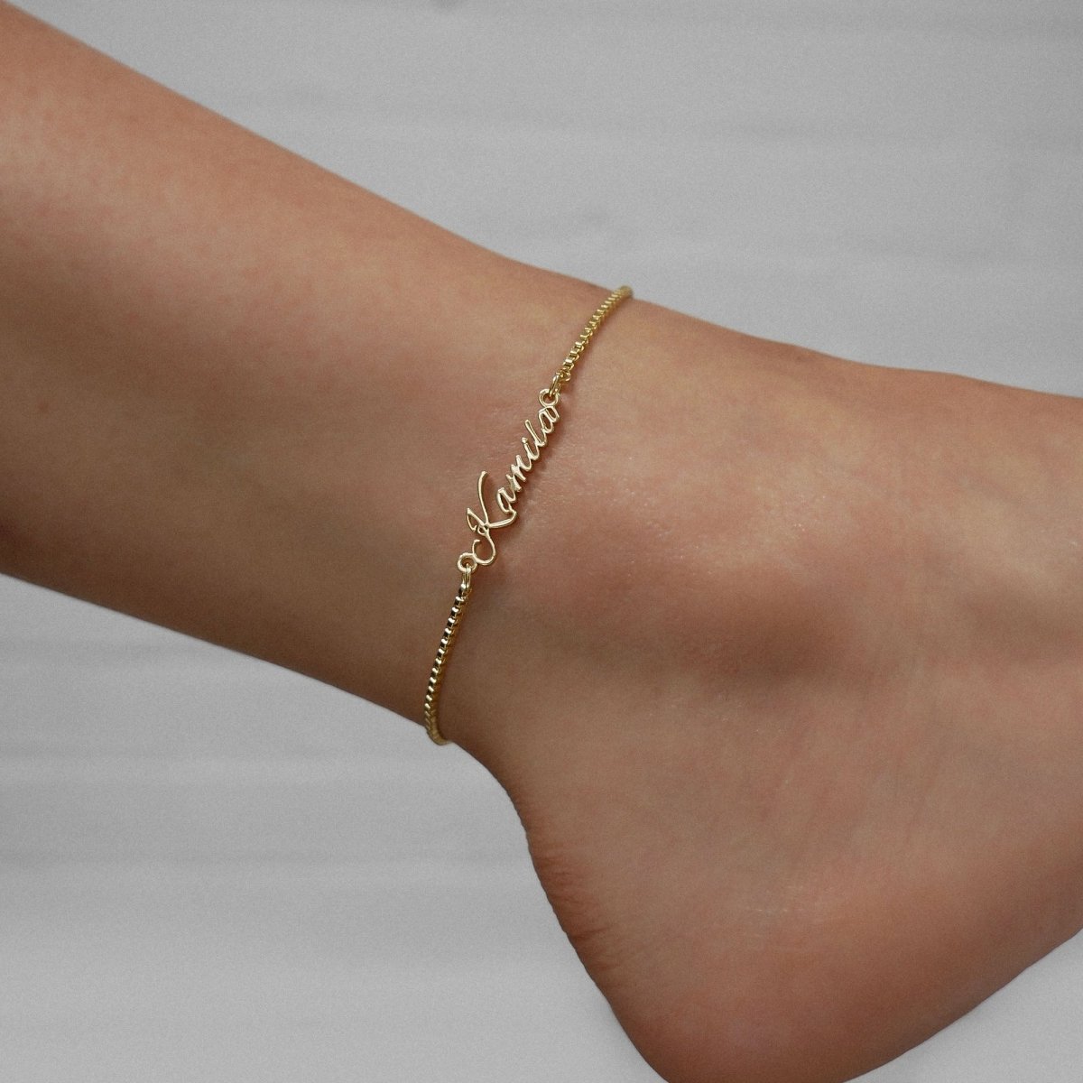 Venice Custom Name Anklet - ISMI JEWELS