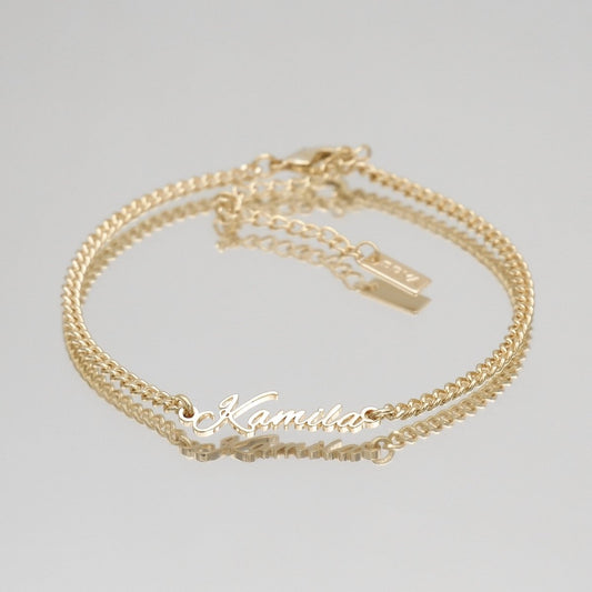 Venice Custom Name Anklet - ISMI JEWELS