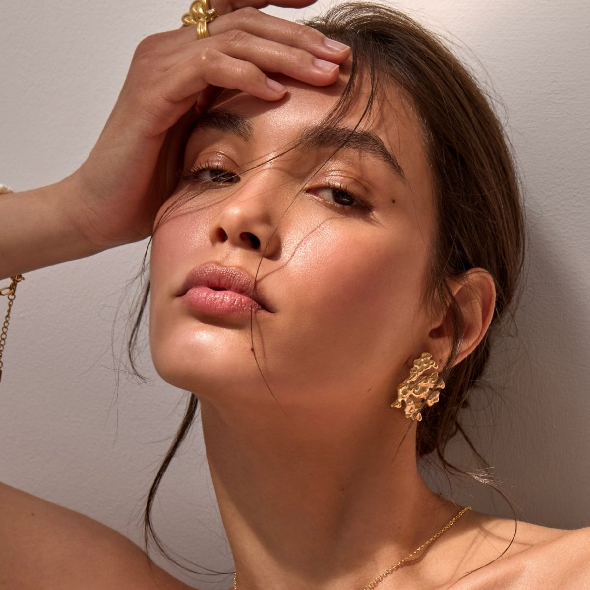 Zeina Coral Earrings - ISMI JEWELS