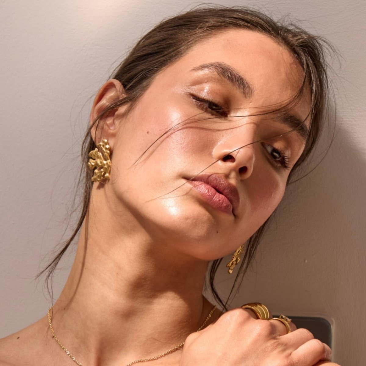 Zeina Coral Earrings - ISMI JEWELS