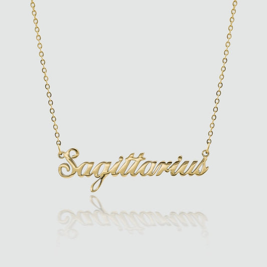 Zodiac Name Necklace - ISMI JEWELS