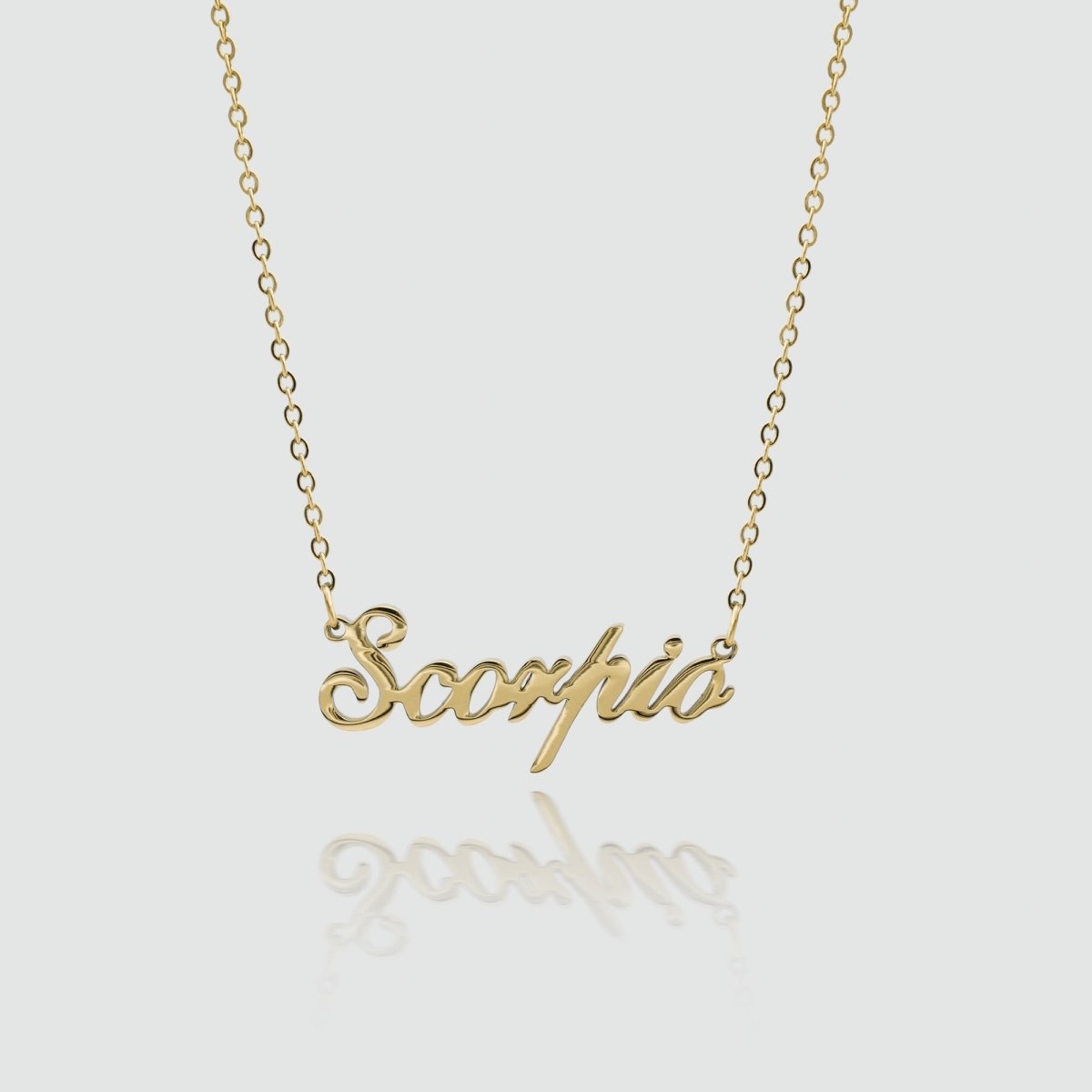 Zodiac Name Necklace - ISMI JEWELS