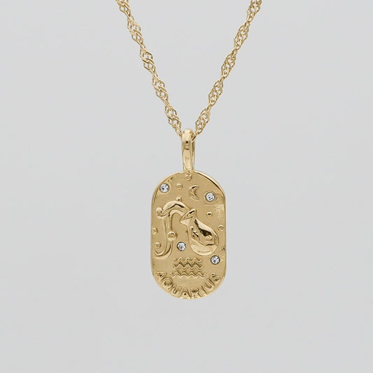 Zodiac Tarot Card Necklace - ISMI JEWELS