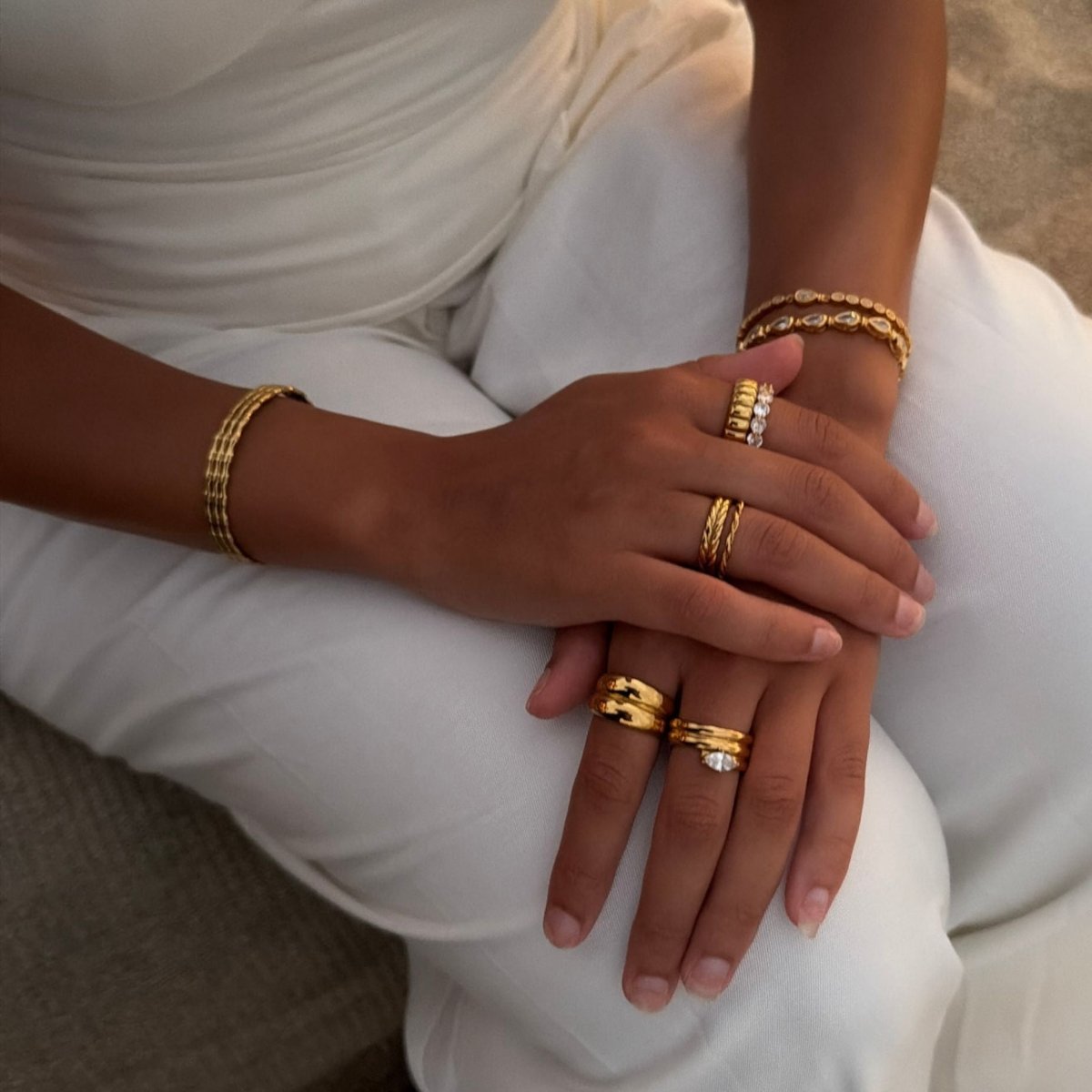 Zola Triple Bangle - ISMI JEWELS