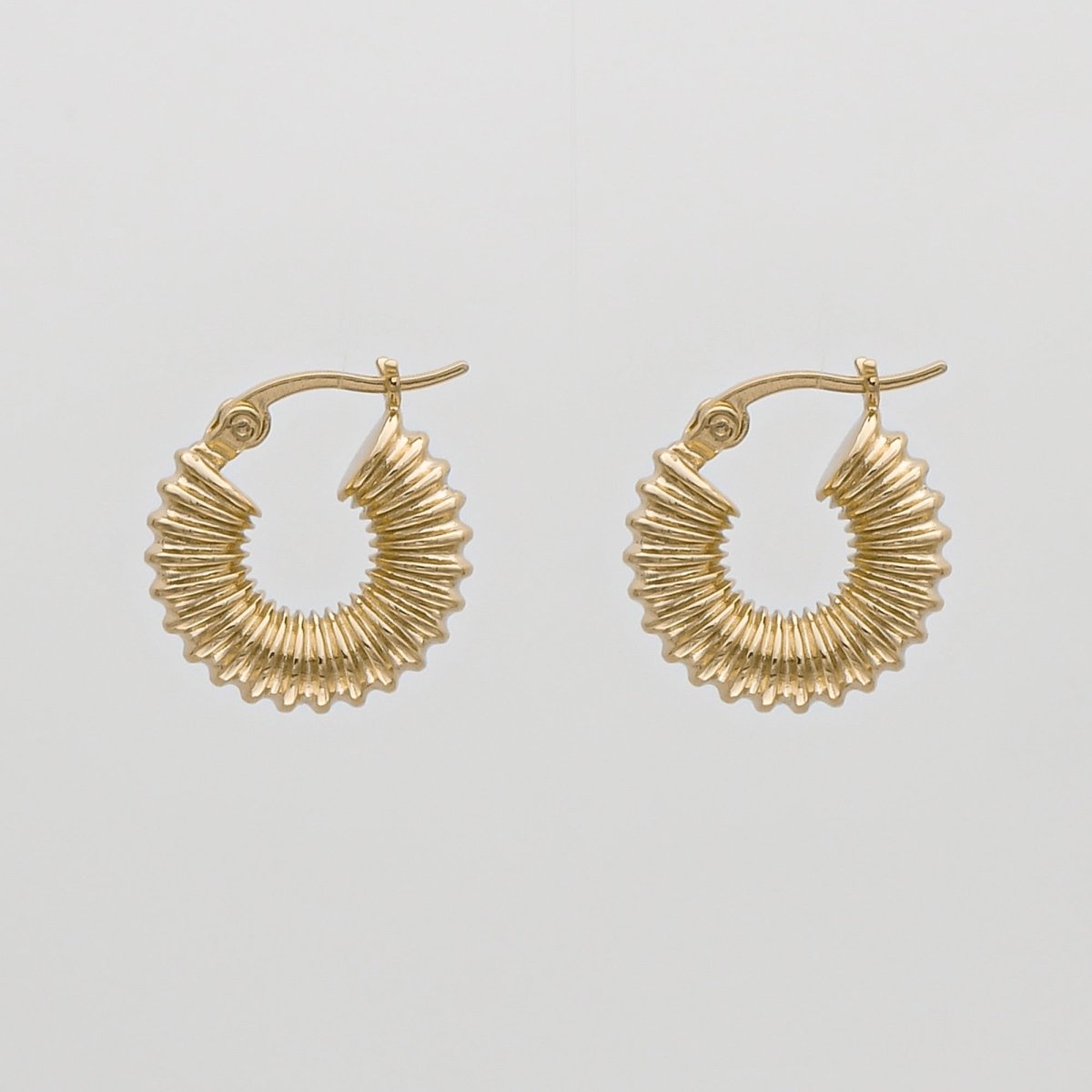 Zuri Ridge Hoop Earrings - ISMI JEWELS